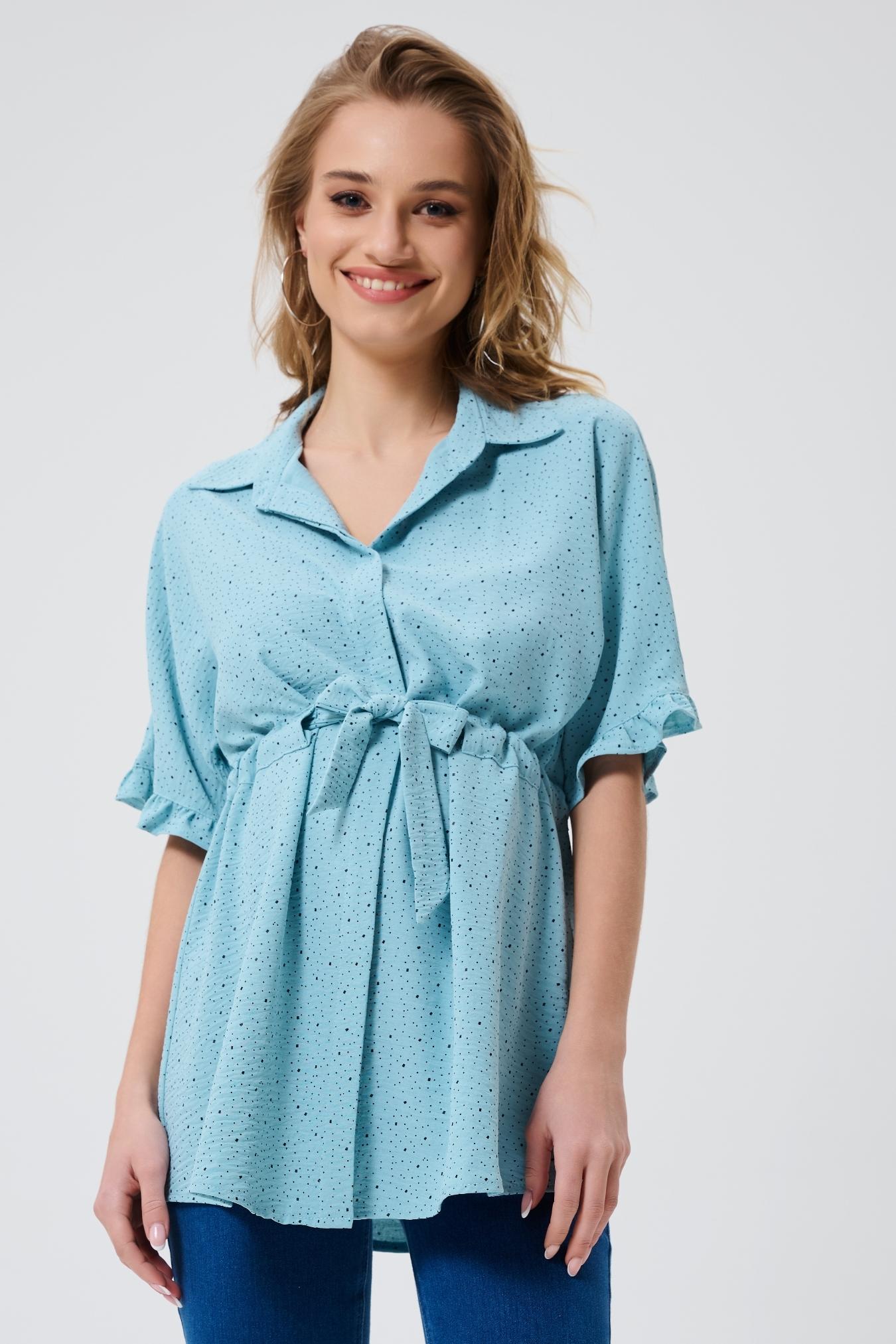 Блузка для беременных женщин летняя офисная женская блуза рубашка для будущих мам / Happy Moms
