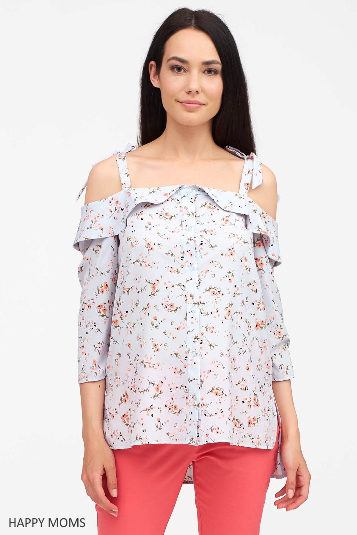 Блузка для беременных и кормящих мам купить Happy-Moms.ru