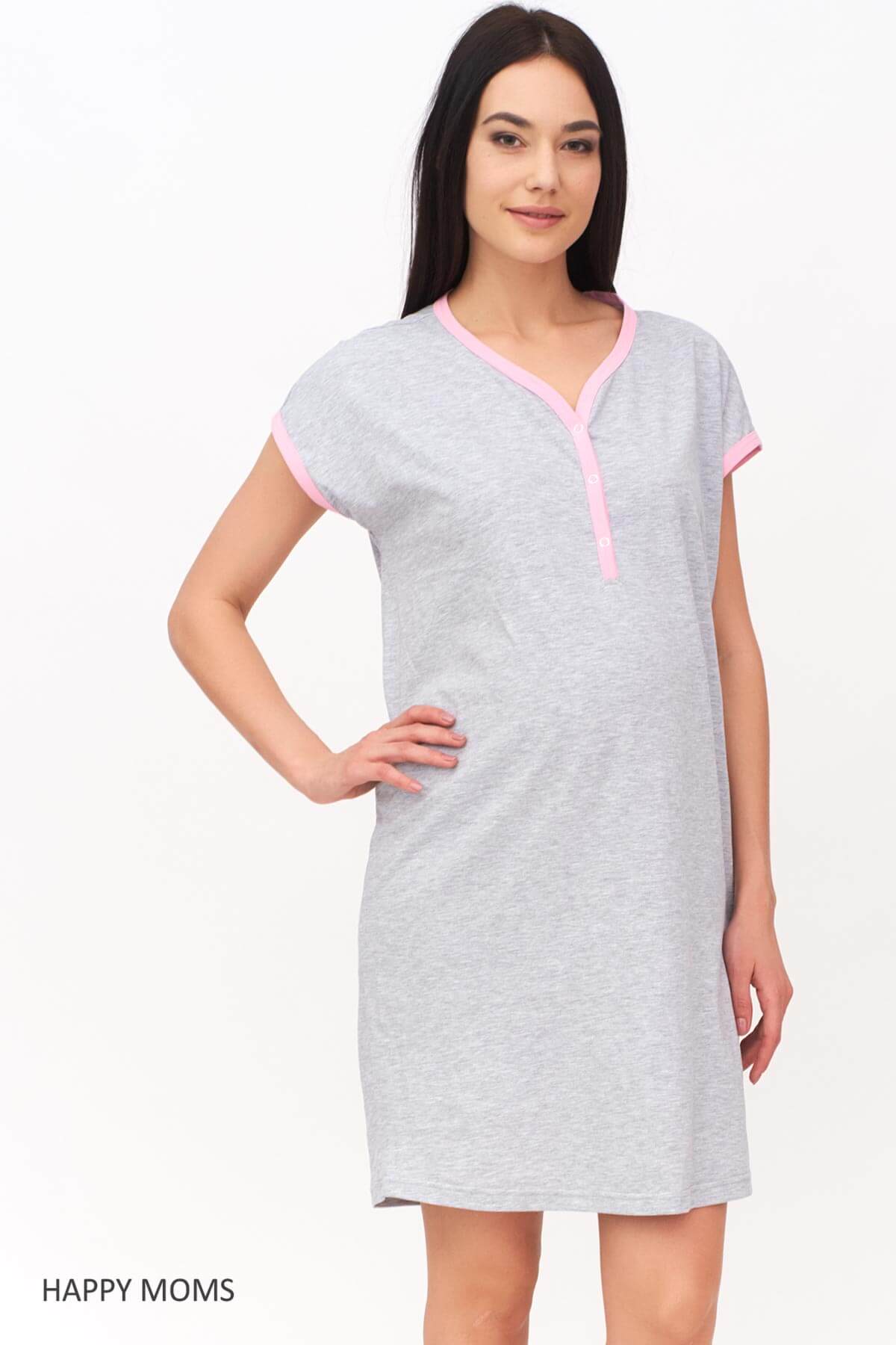Ночная сорочка для беременных и кормящих купить Happy-Moms.ru