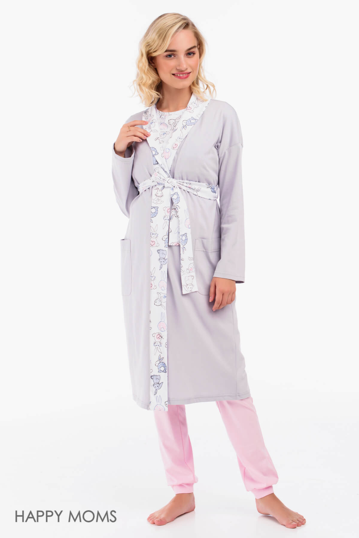 Халат домашний для беременных и кормящих Happy Moms