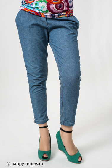 Летние джинсы для беременных / модель 44031 / в интернет-магазине Happy-Moms.ru