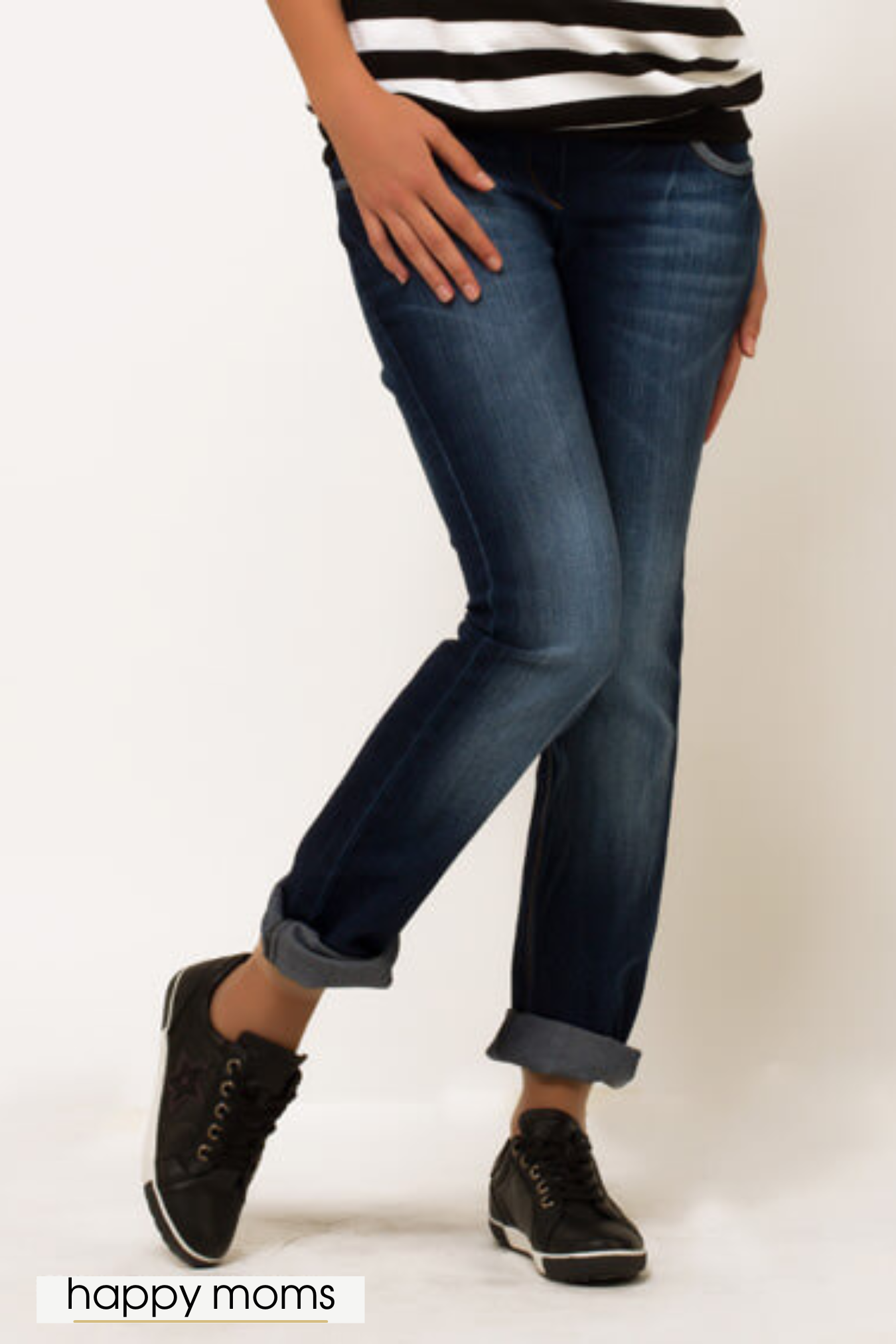 Прямые джинсы для беременных / Happy Moms