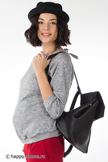 Джемпер серый для беременных 55111 интернет магазин Happy-Moms,ru