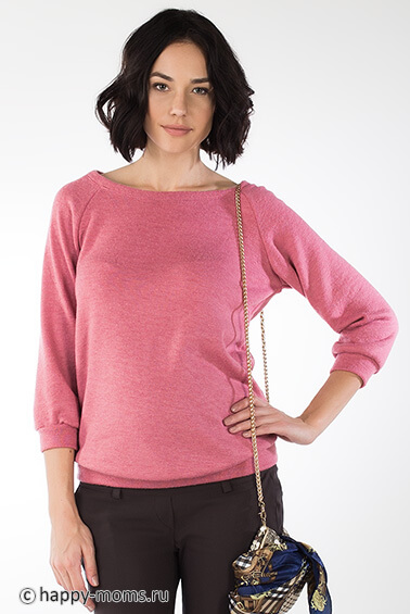Розовый свитер для беременных 55119 интернет магазин Happy-Moms.ru