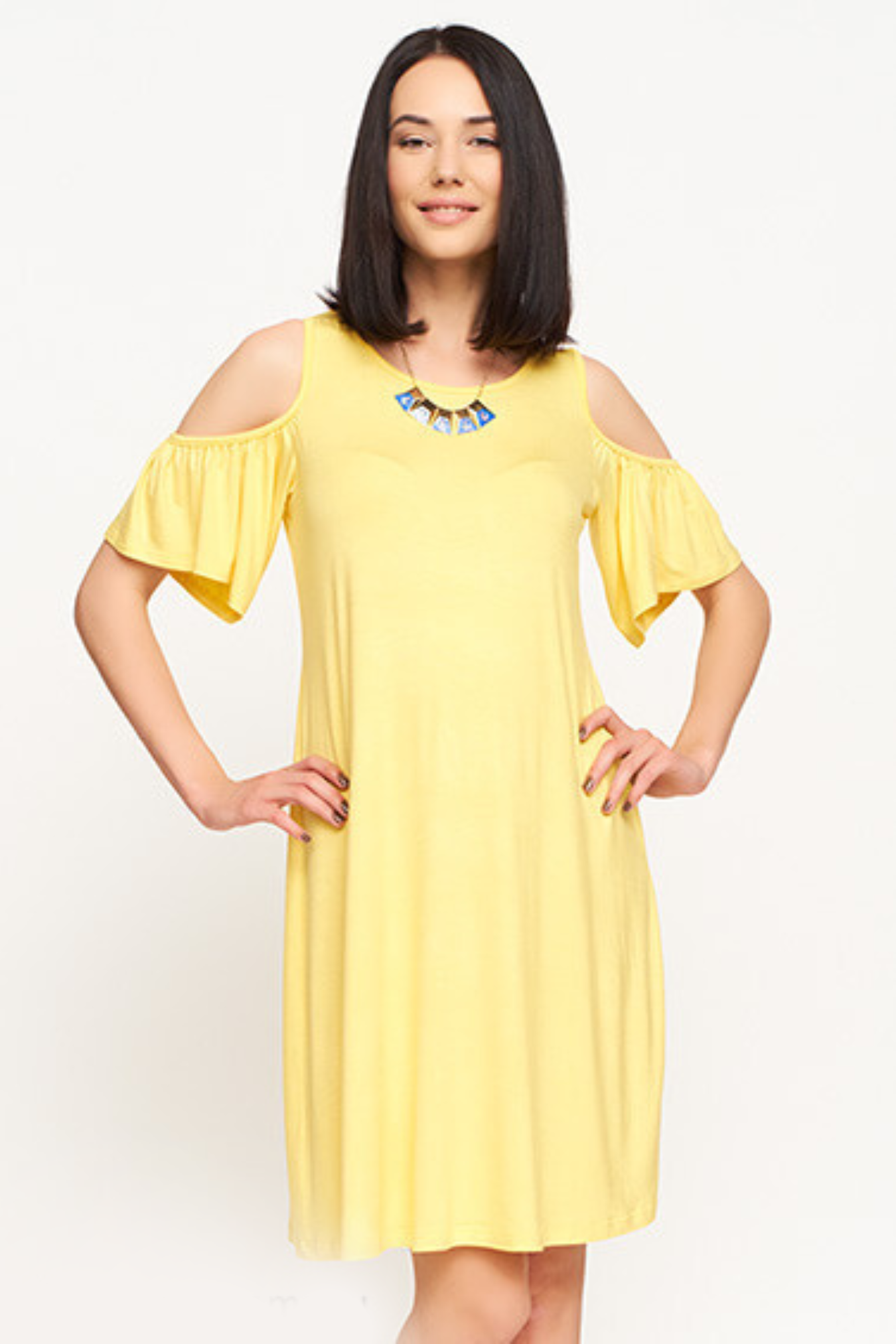 Платье для беременных желтое интернет магазин Happy-Moms.ru