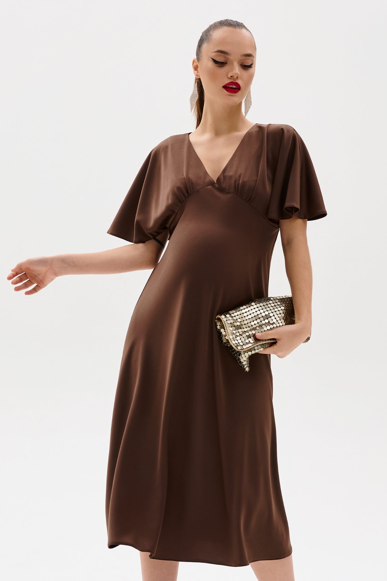 Платье для беременных женское нарядное праздничное вечернее / Happy Moms