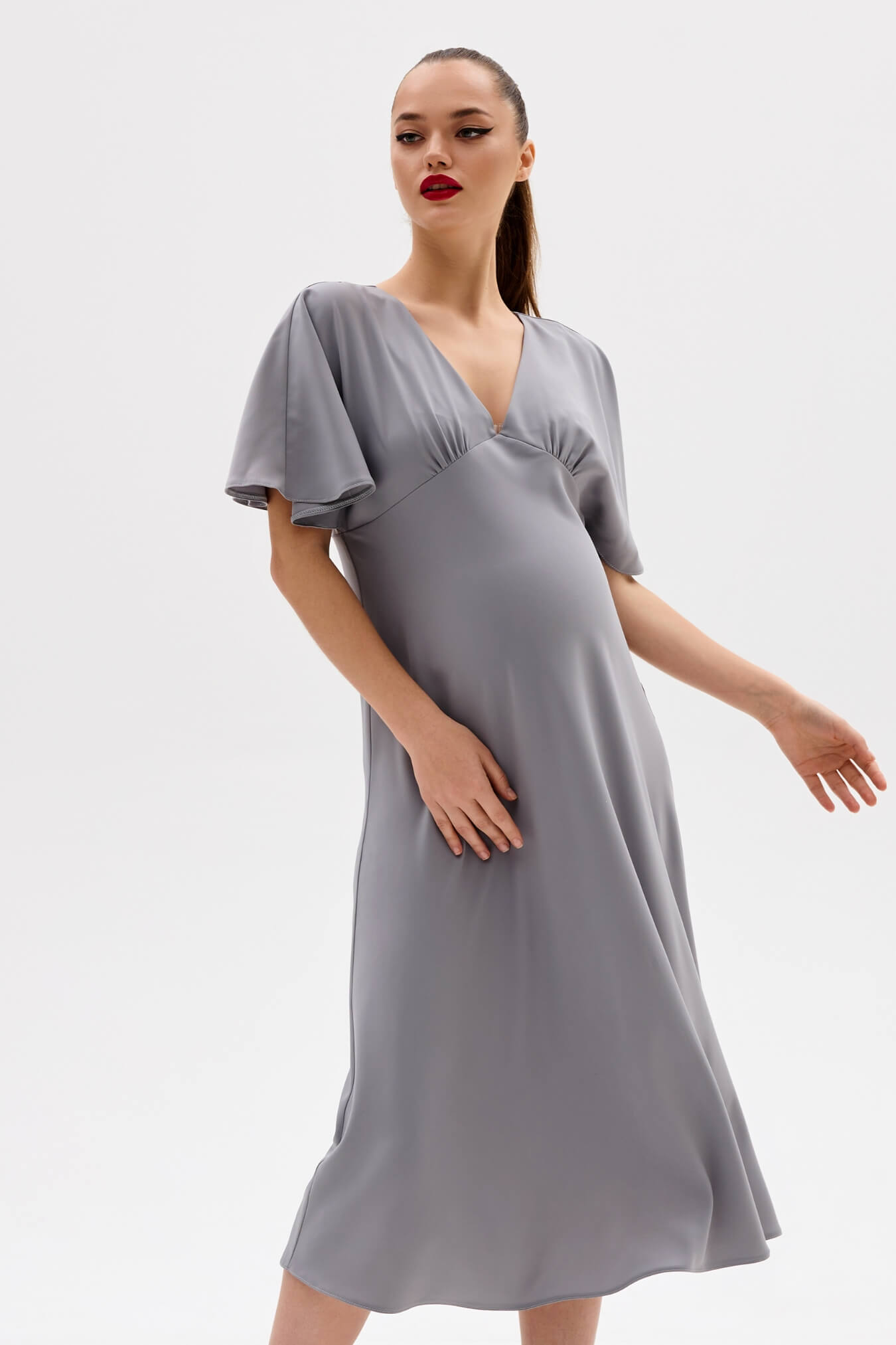Платье для беременных женское нарядное праздничное вечернее миди / Happy Moms