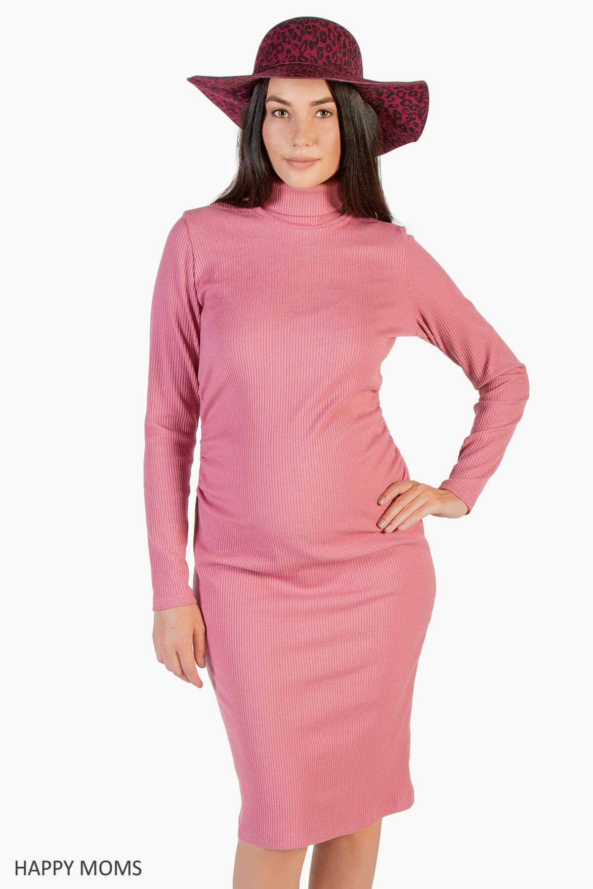 Платье-водолазка для будущих мам купить Happy-Moms.ru