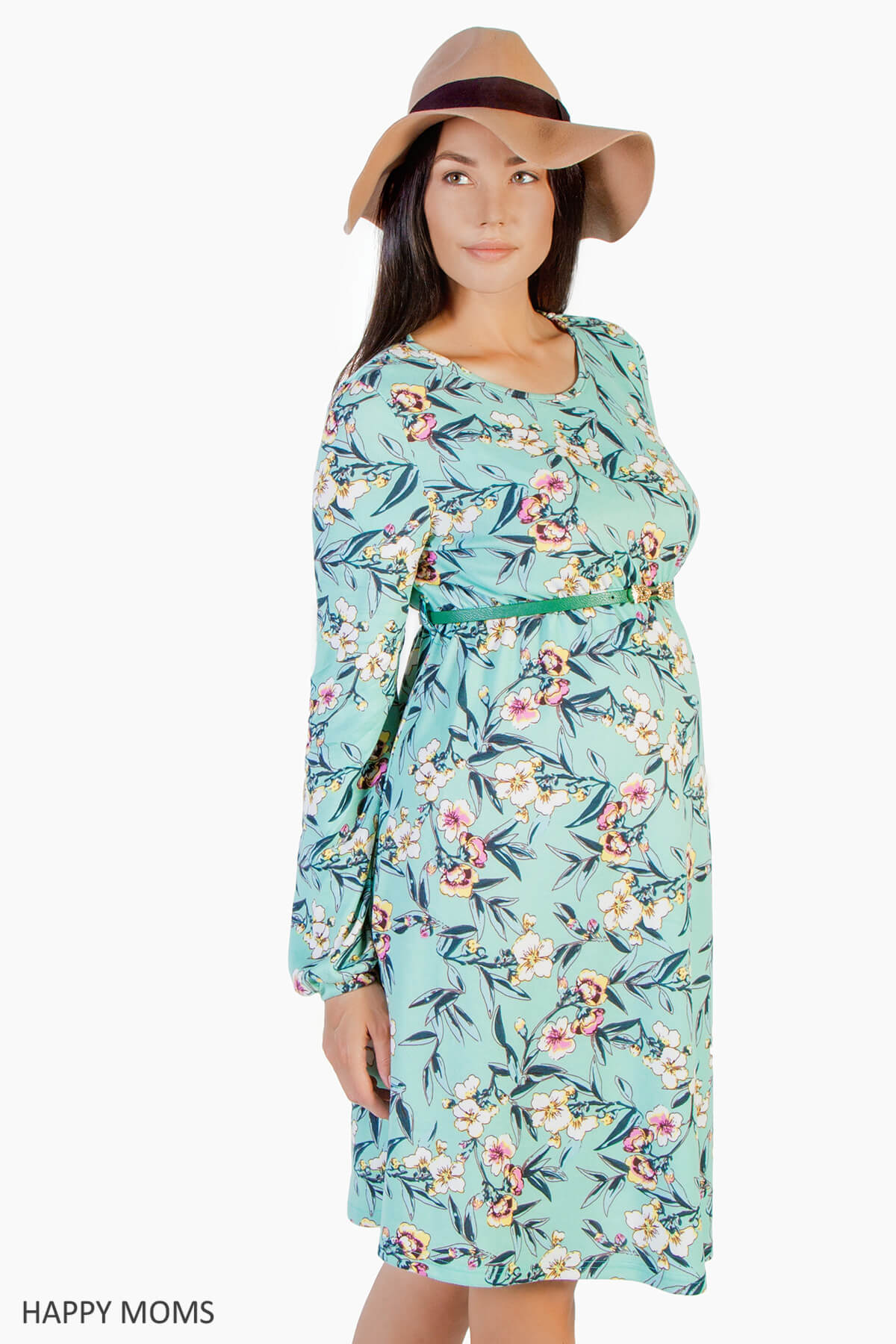 Платье для беременных цветочный принт купить Happy-Moms.ru