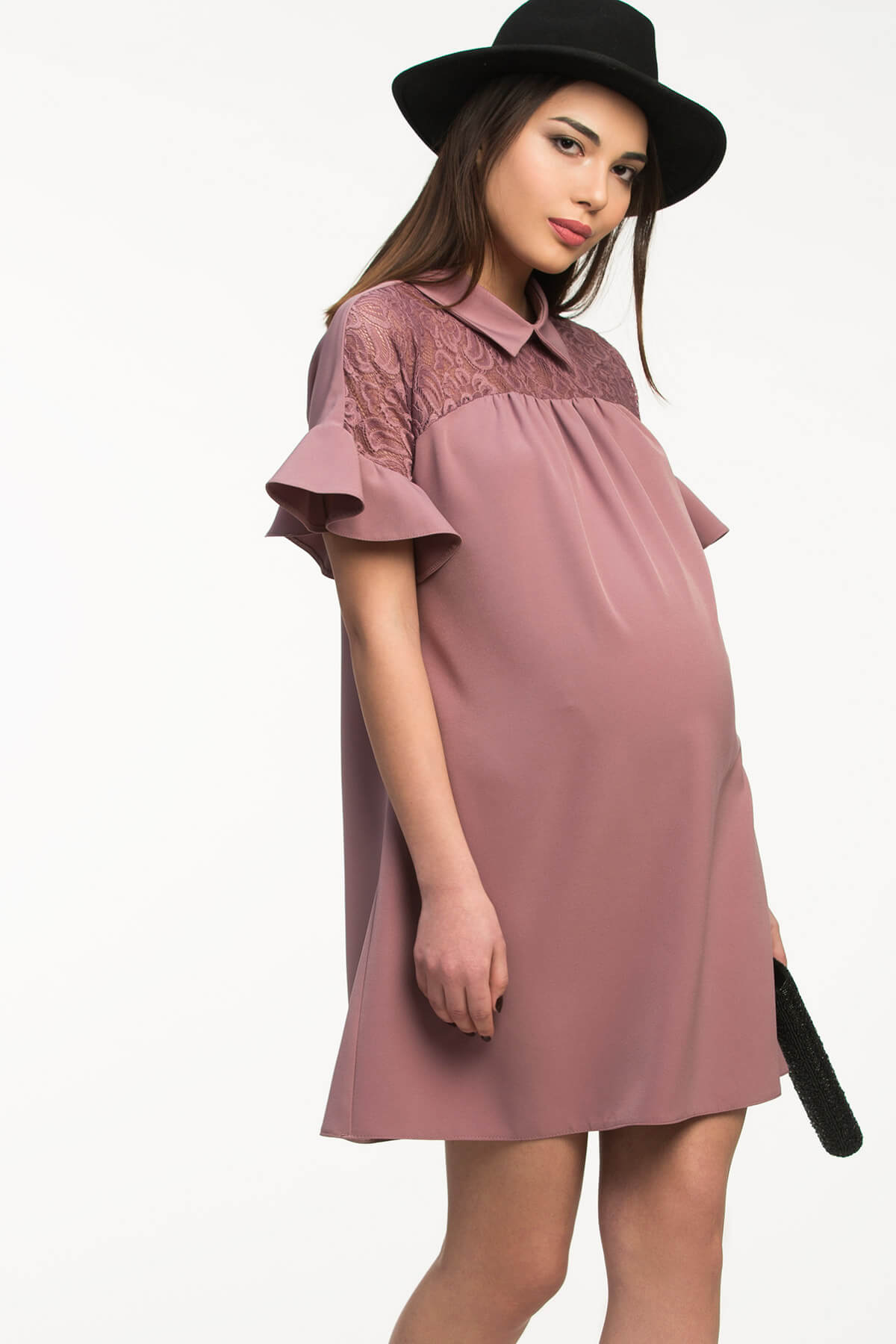 Платье для беременных с гипюром Happy-Moms.ru