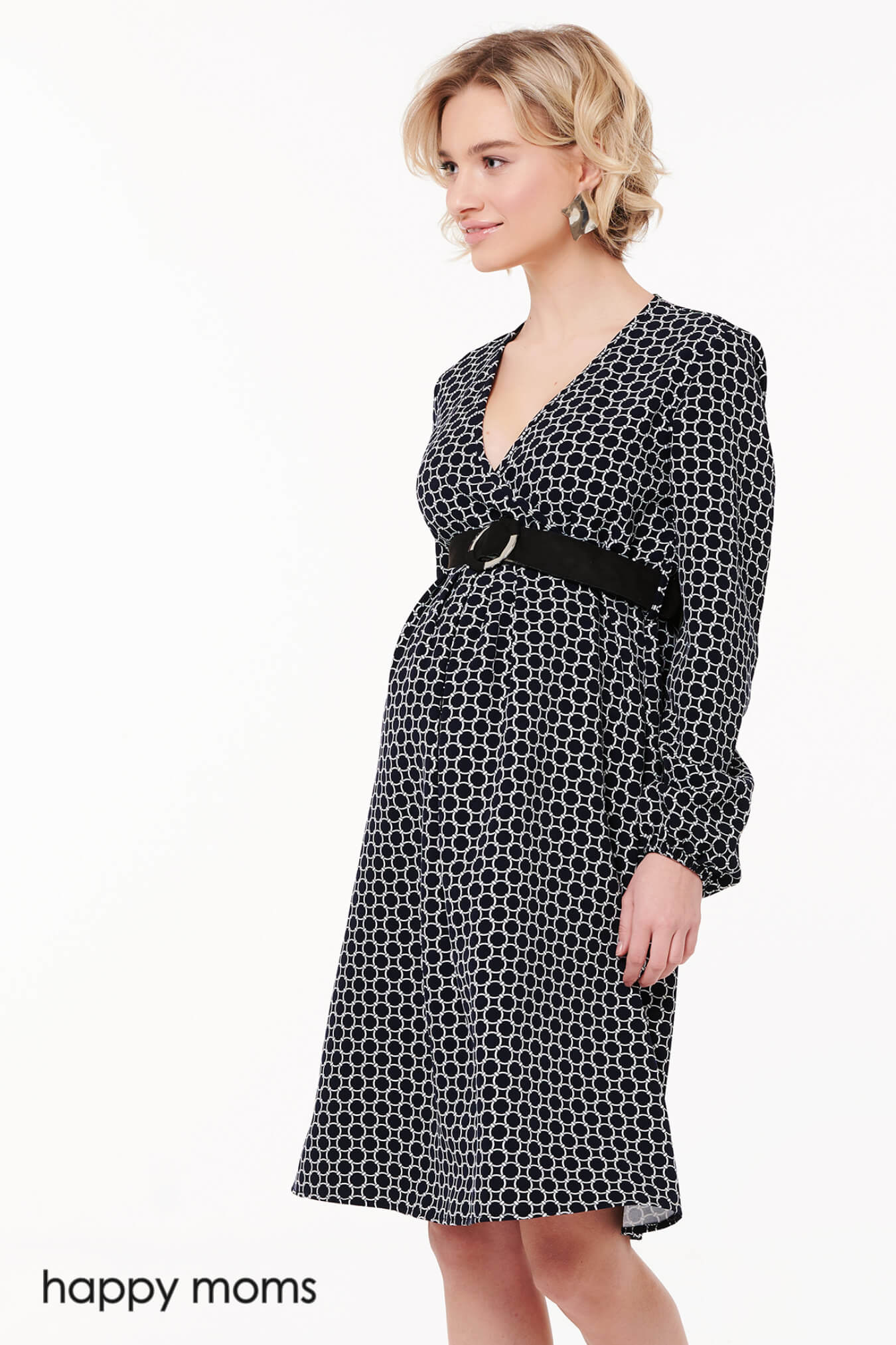 Платье для беременных нарядное праздничное вечернее черное для будущих мам лето осень зима весна / Happy Moms