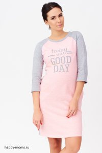 Платье с принтом для беременных Happy-Moms.ru