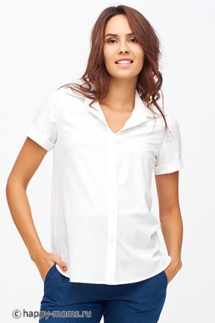 Классическая белая блузка для беременных интернет магазин купить