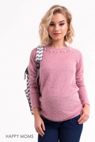 Розовый свитер для беременных купить интернет магазин