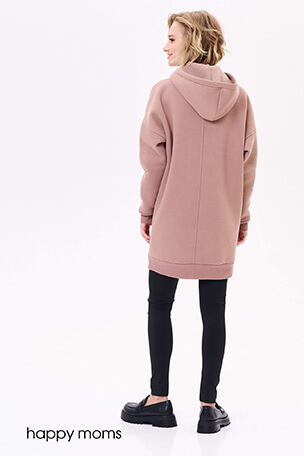 Толстовка для беременных и кормящих мам утепленная с начесом ...