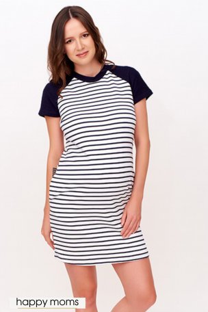 Удобное платье для беременных в полоску 99253 в интернет магазине купить