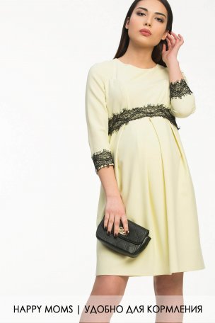Желтое платье для беременных и кормящих купить интернет-магазин