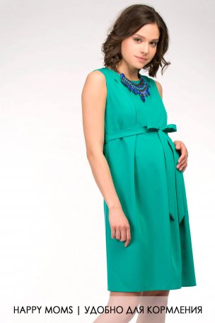 Бирюзовое платье для беременных и кормящих купить интернет-магазин