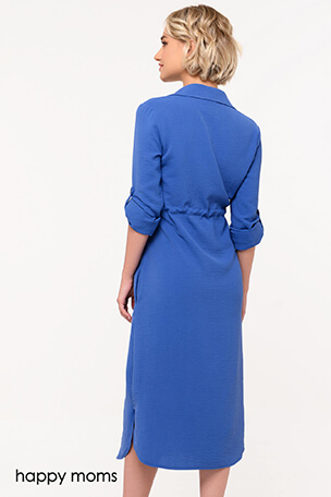 Платье для беременных повседневное свободное джинсовое рубашка одежда в ...